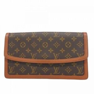 LOUIS VUITTON Brown Monogram Pochette Clutch Bag